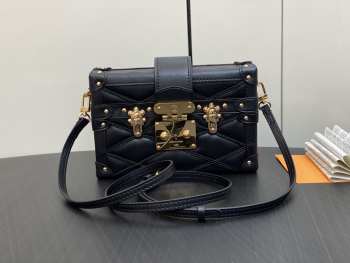 Louis Vuitton Petite Malle M23815 Bag In Black 20x12.5x6cm