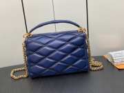 Louis Vuitton M22891 GO-14 MM Bag In Blue 23x16x10cm - 6