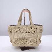 Dior Book Tote Raffia Bag 26.5x14x21cm - 4