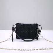 Lady Dior Milly Mini Lambskin Bag In Black - 1