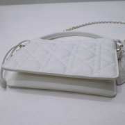 Lady Dior Milly Mini Lambskin Bag In White - 4