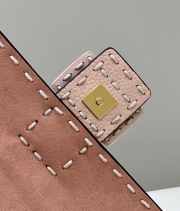 Fendi Baguette Pink sheepskin bag 27x6x15cm - 4