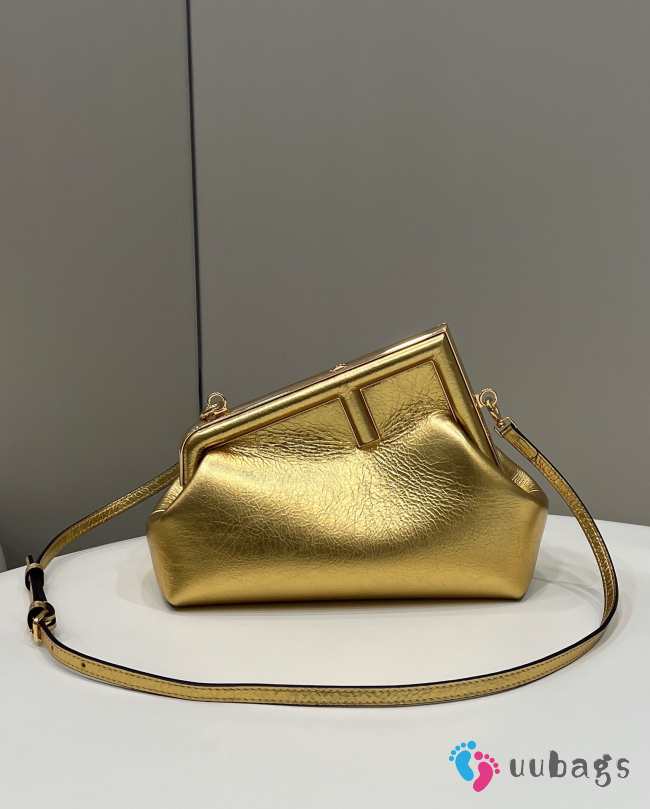 Fendi First Small Gold laminated leather bag 26x9.5x18cm - 1