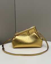 Fendi First Small Gold laminated leather bag 26x9.5x18cm - 1