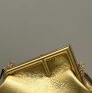 Fendi First Small Gold laminated leather bag 26x9.5x18cm - 6