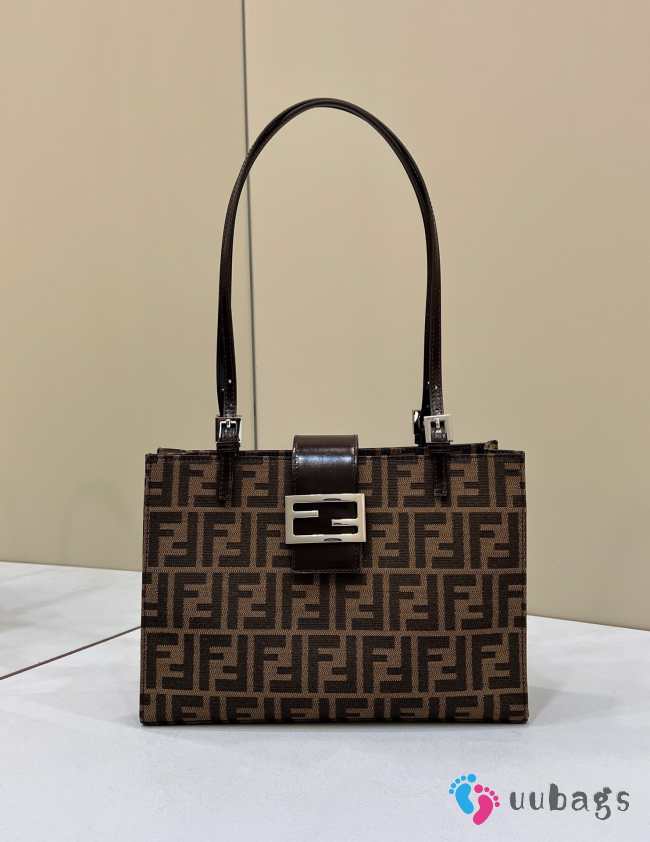 Fendi Brown Zucca Monogram Tote Bag 28×8×20cm - 1