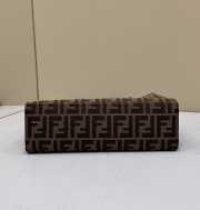 Fendi Brown Zucca Monogram Tote Bag 28×8×20cm - 2