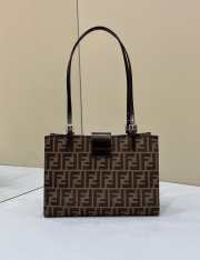 Fendi Brown Zucca Monogram Tote Bag 28×8×20cm - 6