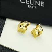 Celine Arc de Triomphe metal square earrings - 2