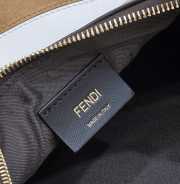 Fendi graphy small bag with beige & brown inlay 29x24.5x10cm - 2