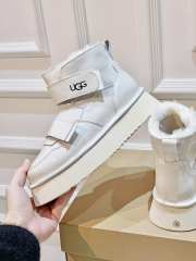 UGG Fur-Lined Shoes In White - 5