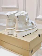 UGG Fur-Lined Shoes In White - 3