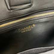 Chanel tweed tote bag in black 37x29x11cm - 4