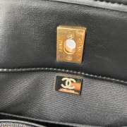 Chanel tweed tote bag in black 37x29x11cm - 5