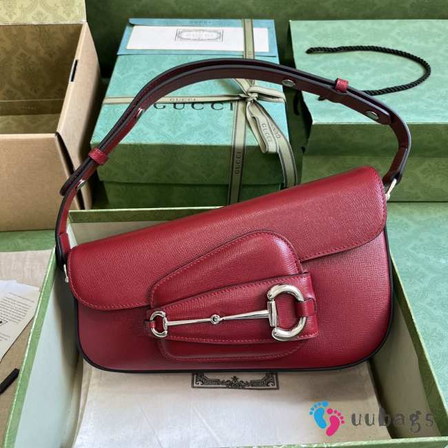 Gucci Horsebit 1955 Shoulder Bag In Red - 1