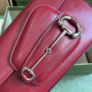 Gucci Horsebit 1955 Shoulder Bag In Red - 5