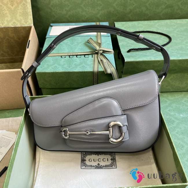 Gucci Horsebit 1955 Shoulder Bag In Gray - 1