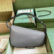 Gucci Horsebit 1955 Shoulder Bag In Gray - 2