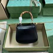 Gucci bamboo 1947 black bag 18.5x12x5.5cm - 6