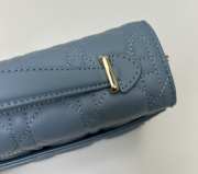 Miss Dior Bag In Blue Cannage Lambskin 24x14x7.5cm - 6