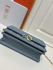 Miss Dior Bag In Blue Cannage Lambskin 24x14x7.5cm - 3