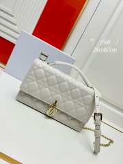 Miss Dior Bag In Latte Cannage Lambskin 24x14x7.5cm - 1