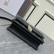 Miss Dior Bag In Black Cannage Lambskin 24x14x7.5cm - 3