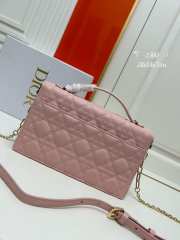 Miss Dior Bag In Pink Cannage Lambskin 24x14x7.5cm - 4