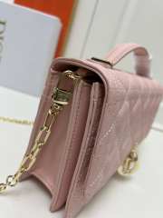 Miss Dior Bag In Pink Cannage Lambskin 24x14x7.5cm - 2