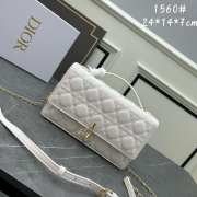 Miss Dior Bag In White Cannage Lambskin 24x14x7.5cm - 1