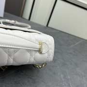 Miss Dior Bag In White Cannage Lambskin 24x14x7.5cm - 5