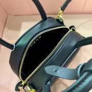 Miu Miu Leather top-handle bag in black 18x11.5x8cm - 6