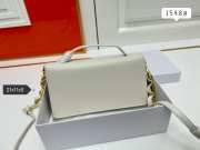 Dior Signature Mini Bag White Calfskin 21x11x5cm - 5