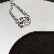 Dior CD Icon Necklace Silver - 3