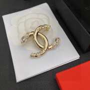 Chanel double C gold brooches  - 3