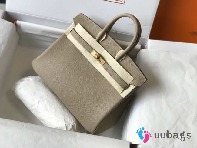 Hermes Birkin Gray/Gold 25cm - 1