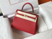 Hermes Kelly Red/Gold 28cm - 2