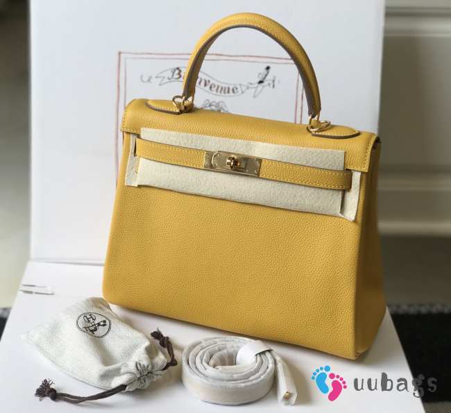 Hermes Kelly Yellow/Gold 28cm - 1