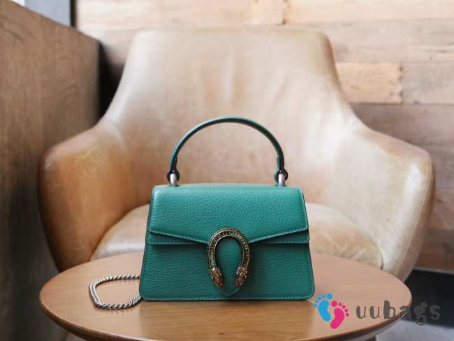 Gucci Dionysus mini top handle bag in green 18x12x6cm - 1