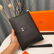 Hermes black wallet 28x18x3cm - 6