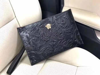 Versace black clutch 30x20cm