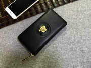 Versace small zipper wallet black 19x10x2.5cm - 1