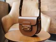 Gucci Horsebit 1955 Mini Rounded Bag In Brown 18.5x17x7.5cm - 2