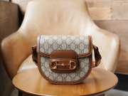 Gucci Horsebit 1955 Mini Rounded Bag 18.5x17x7.5cm - 1