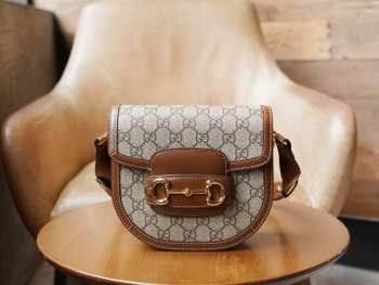 Gucci Horsebit 1955 Mini Rounded Bag 18.5x17x7.5cm