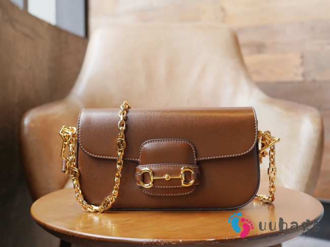 Gucci Horsebit 1955 In Brown 24x13x5.5cm - 1