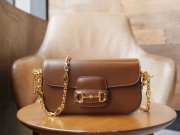 Gucci Horsebit 1955 In Brown 24x13x5.5cm - 1