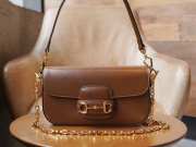 Gucci Horsebit 1955 In Brown 24x13x5.5cm - 2