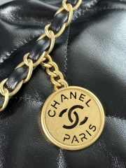 Chanel 24C Hobo Tote Bag In Black with Gold Buckle 30x45x8cm - 6