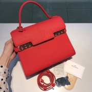 Delvaux Tempete MM Bag In Red 28x21x10.5cm - 1